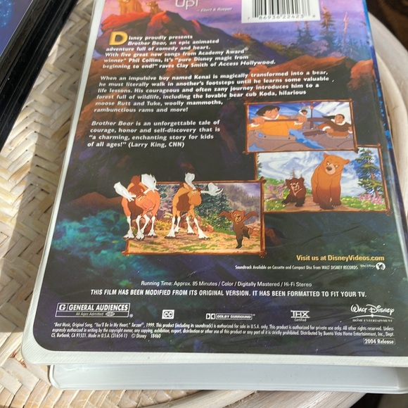 VHS 2 VIDEOS WALT DISNEY MASTERPIECE FANTASIA AND BROTHER BEAR THX CERTIFIED - Picture 13 of 14